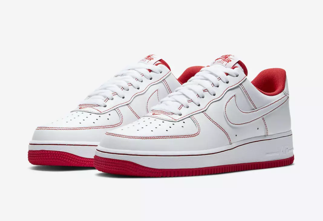 Ημερομηνία κυκλοφορίας Nike Air Force 1 Low White University Red CV1724-100