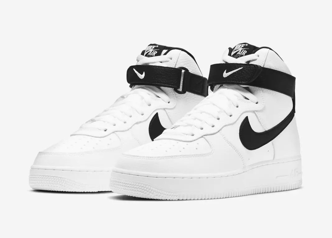 Nike Air Force 1 High Vit Svart CT2303-100 Utgivningsdatum