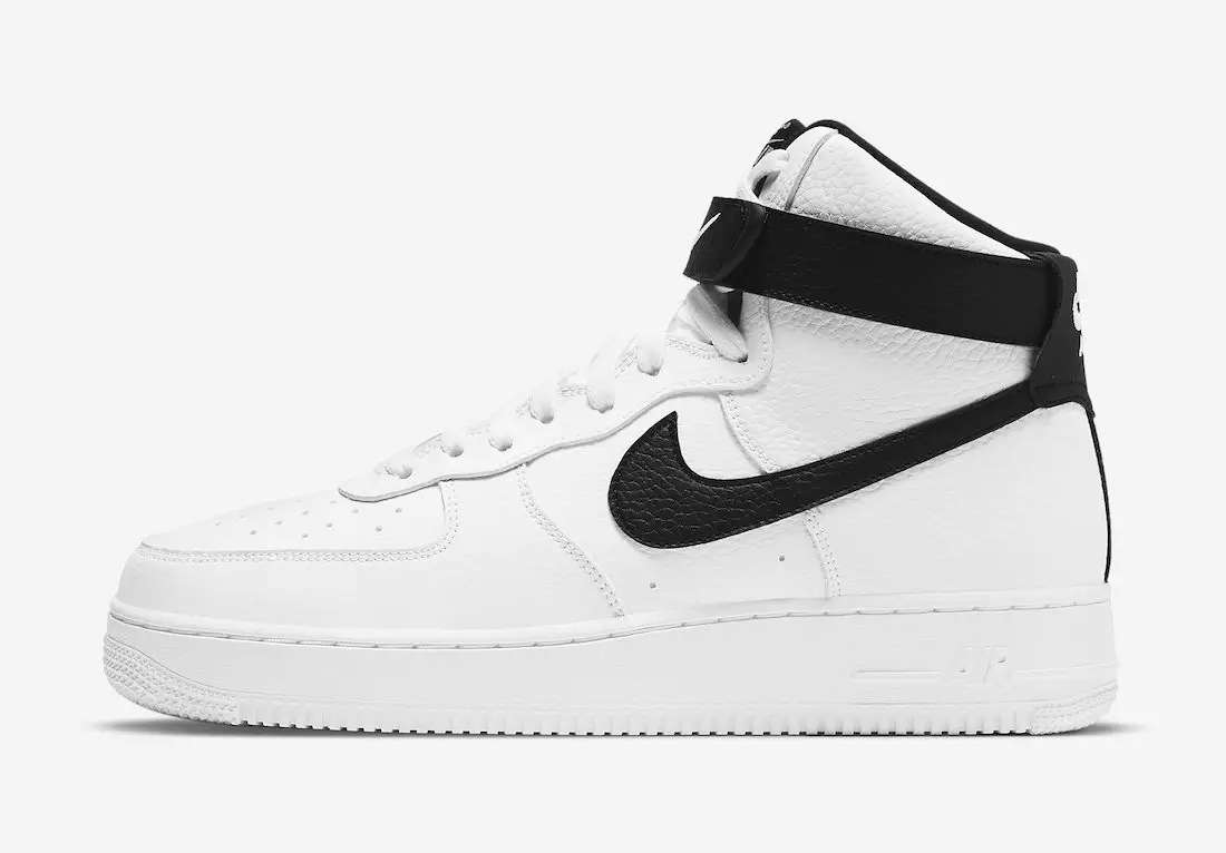 Nike Air Force 1 Inayotolewa Juu katika Nyeupe na Nyeusi za Kawaida 25645_3