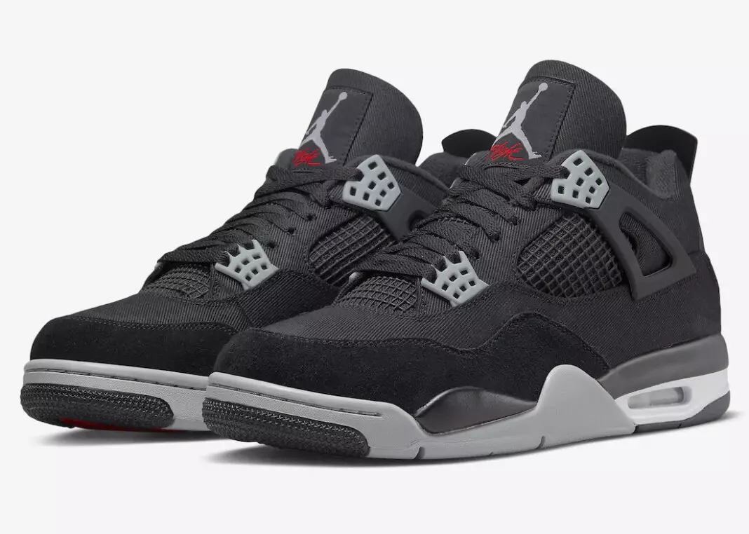 Air Jordan 4 Black Canvas DH7138-006 Útgáfudagur