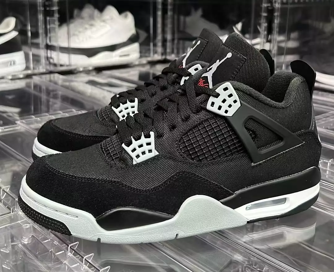 Air Jordan 4 Black Canvas Light Steel Grey DH7138-006 Utgivelsesdato