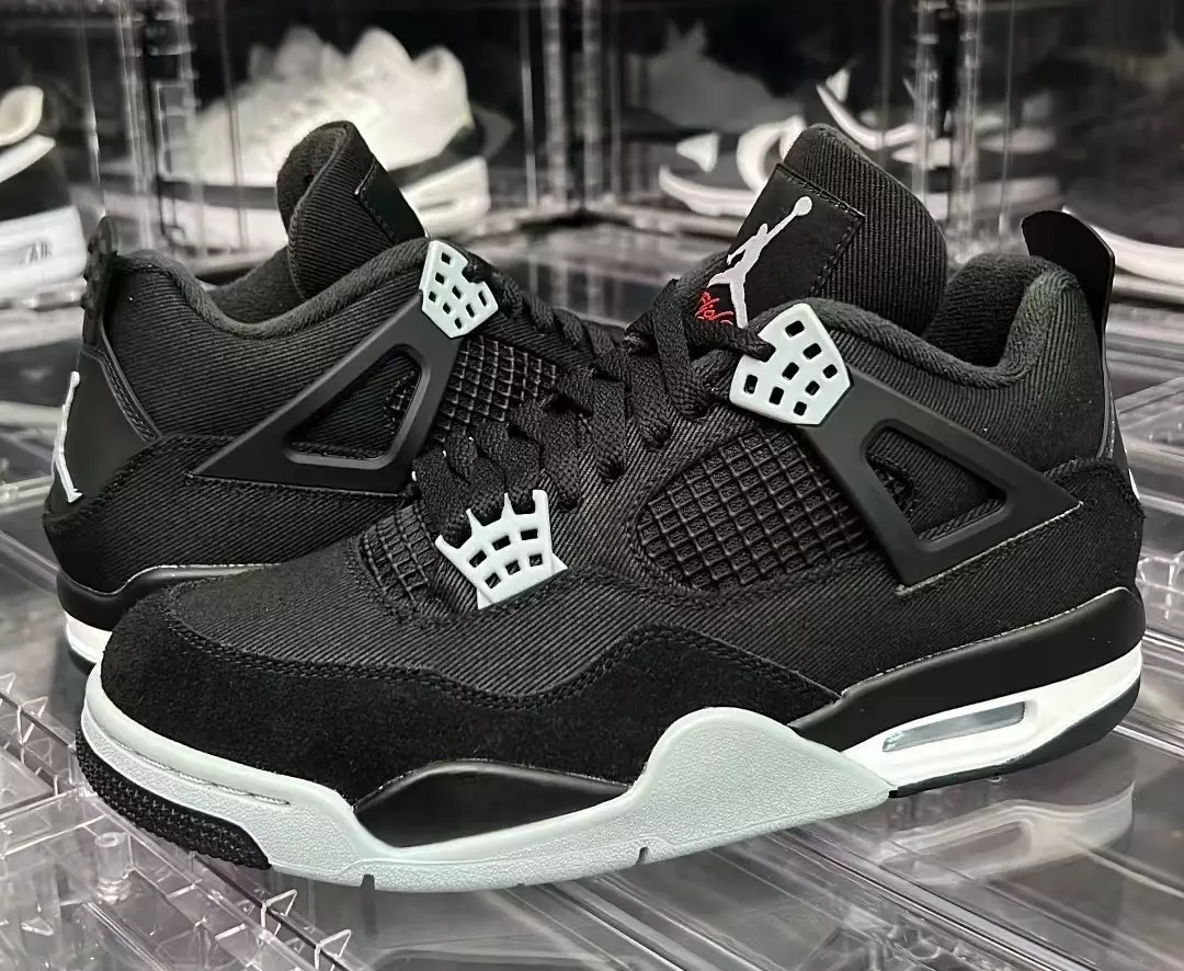 Air Jordan 4 Svartur striga ljós stálgrár DH7138-006 Útgáfudagur