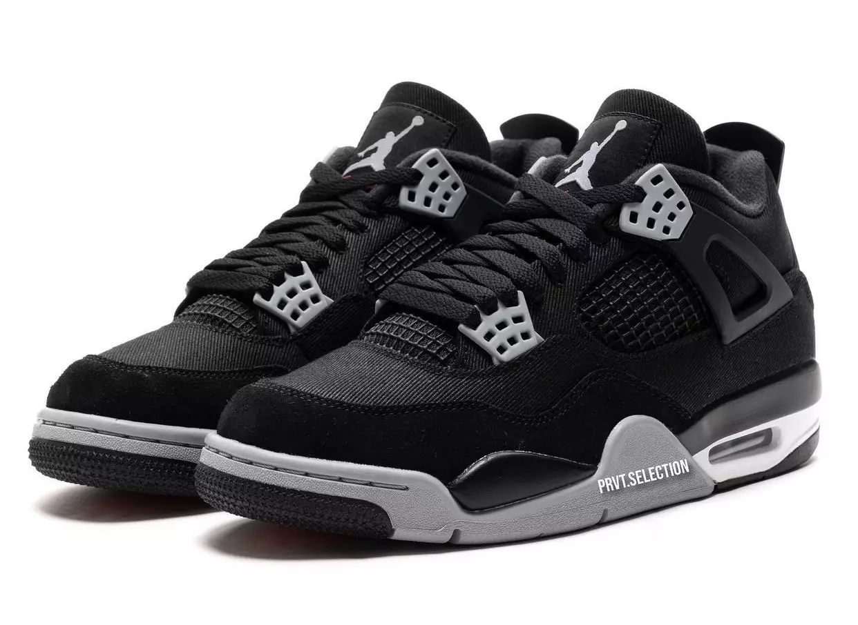 Air Jordan 4 Black Canvas DH7138-006 Útgáfudagur