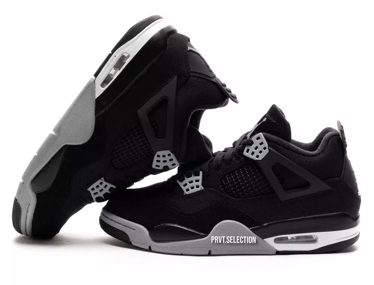 Air Jordan 4 Black Canvas DH7138-006 Datum izdaje