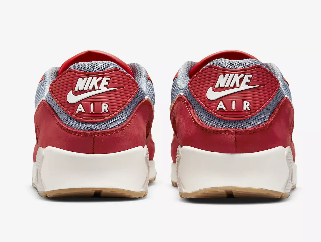 Nike Air Max 90 Gym Red Pale Ivory Habanero Red DH4621-600 Release Date