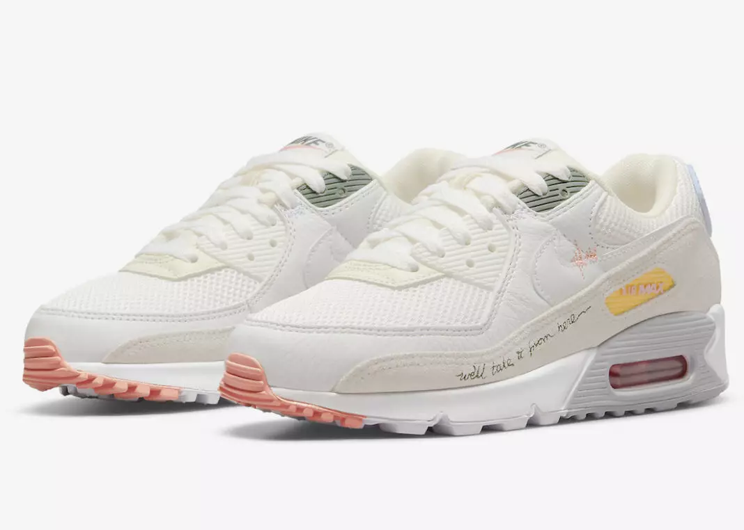 Nike Air Max 90 Bhuel Tóg As Seo é DV2188-100 Dáta Eisiúna