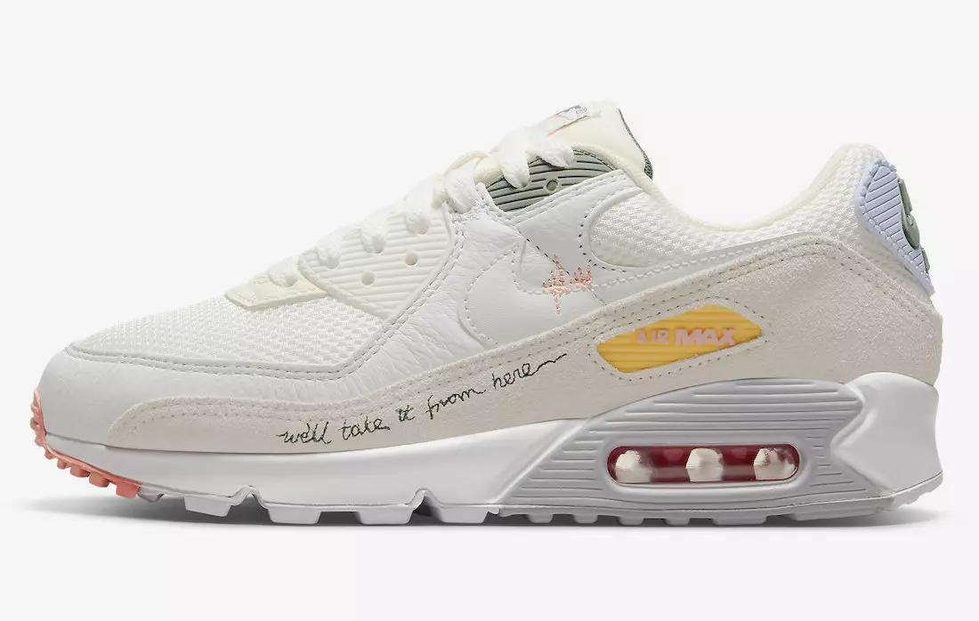 Nike Air Max 90 Wuel Huelt Et Vun Hei DV2188-100 Release Datum