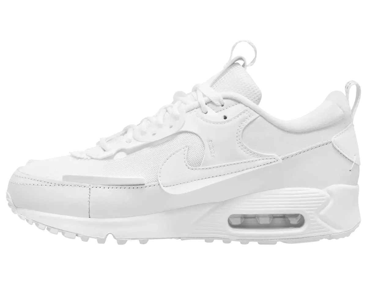 Nike Air Max 90 အပိုင်းအစ Triple White DM9922-101 ထုတ်ဝေသည့်ရက်စွဲ