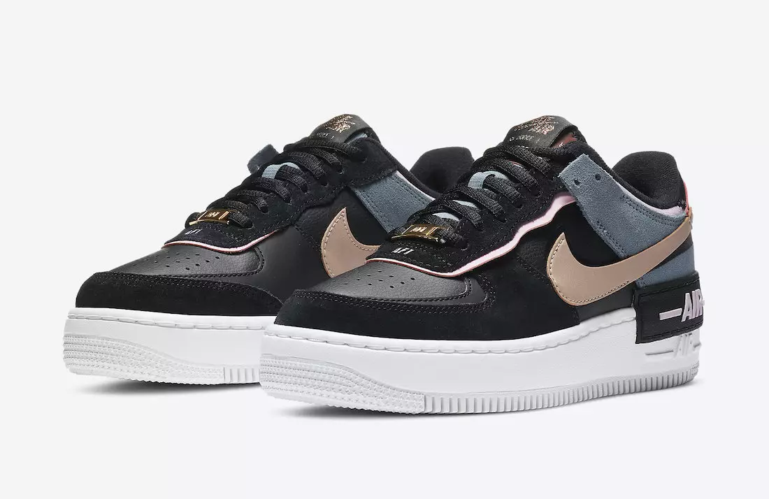 Nike Air Force 1 Shadow Black Light Arctic Pink CU5315-001 Ngày phát hành