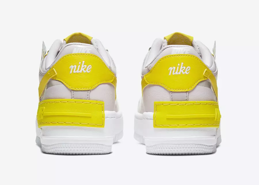 Nike Air Force 1 Shadow White Yellow CJ1641-102 Թողարկման ամսաթիվ