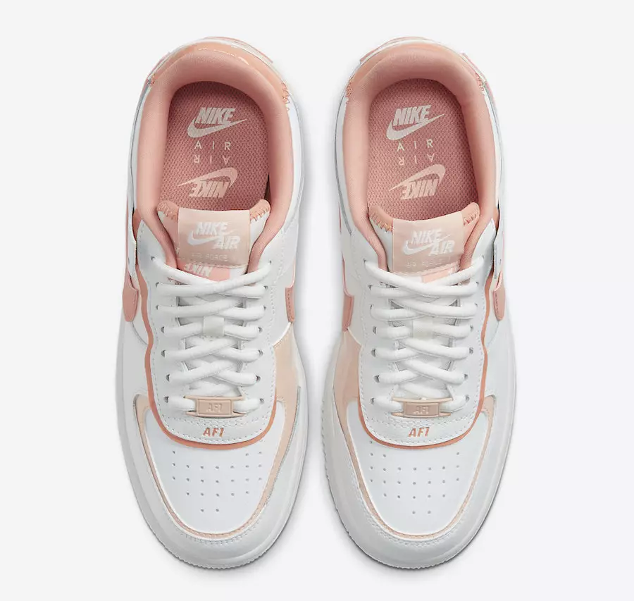 Nike Air Force 1 Shadow Blancas Rosas CJ1641-101 Fecha de lanzamiento