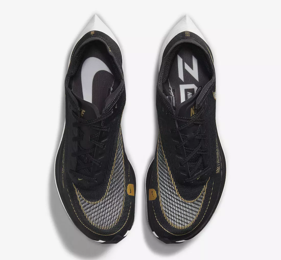 Nike ZoomX VaporFly NEXT 2 מטבע זהב שחור CU4123-001 תאריך שחרור