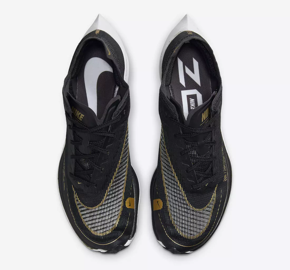 Nike ZoomX VaporFly NEXT 2 Sort guld CU4111-001 Udgivelsesdato