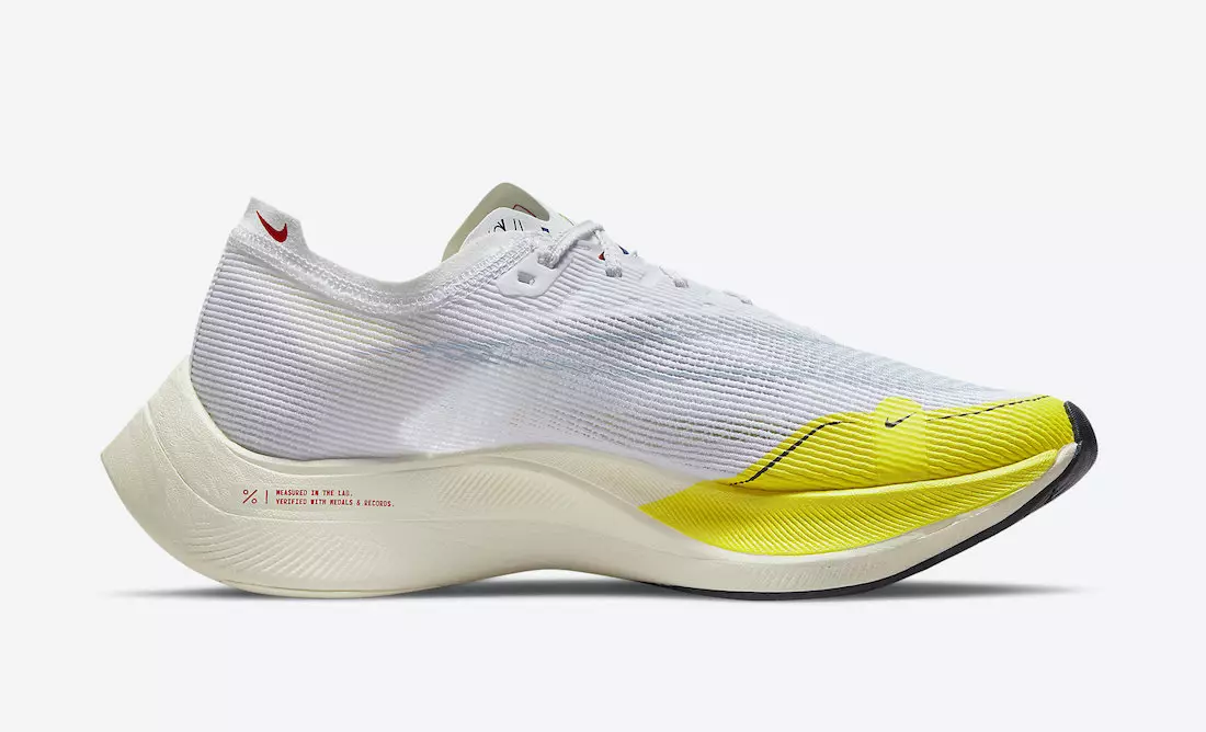 Nike ZoomX VaporFly NEXT 2 Putih Kuning DM9056-100 Tanggal Rilis