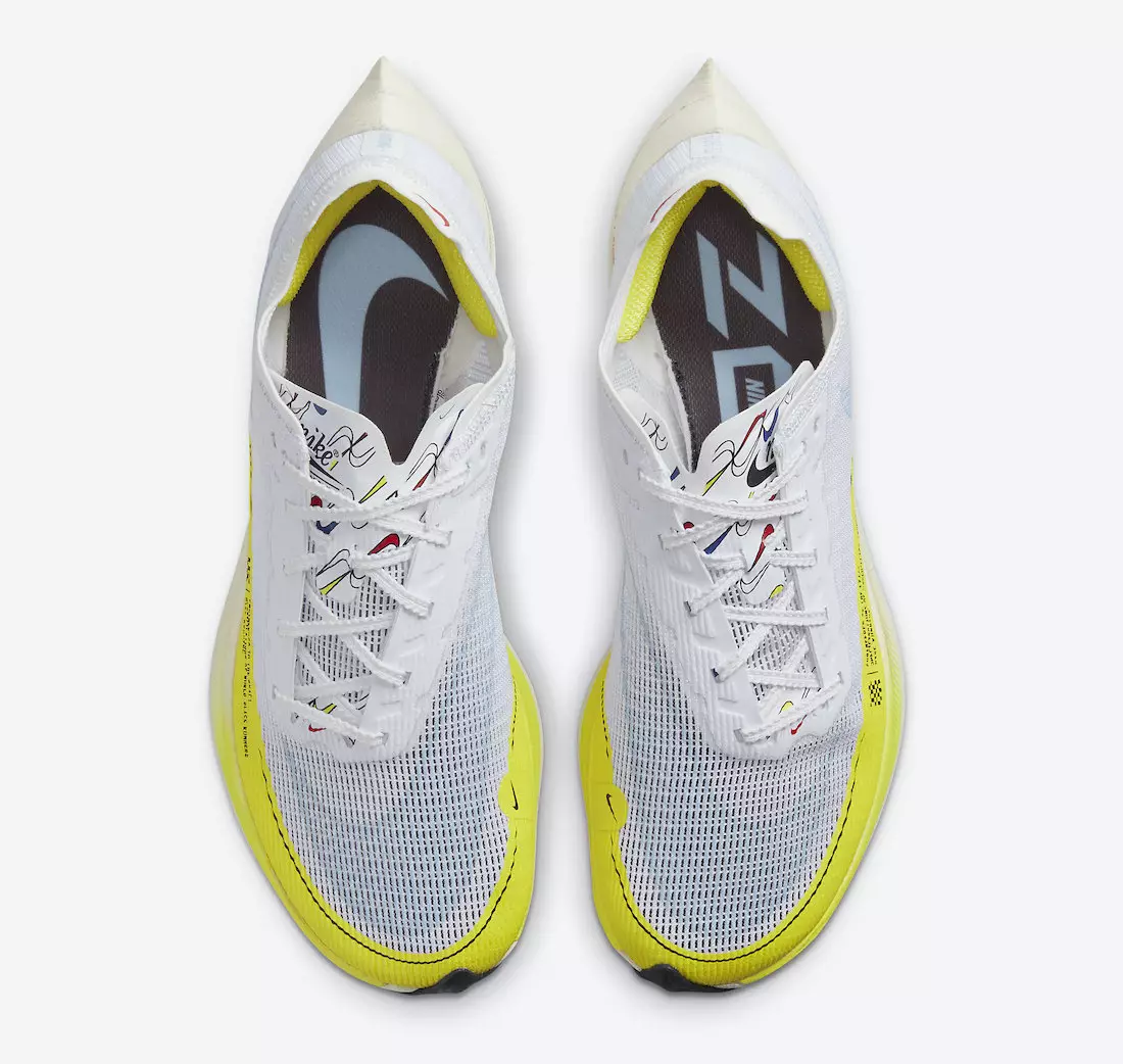 Nike ZoomX VaporFly NEXT 2 White Yellow DM9056-100 Datum izdavanja