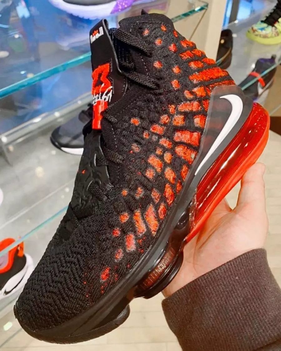 Data de lançamento do Nike LeBron 17 infravermelho