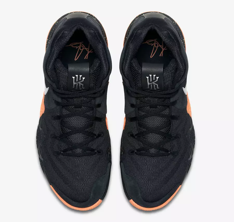 Nike Kyrie 4 ब्लैक सिल्वर ऑरेंज 943806-010 रिलीज़ की तारीख