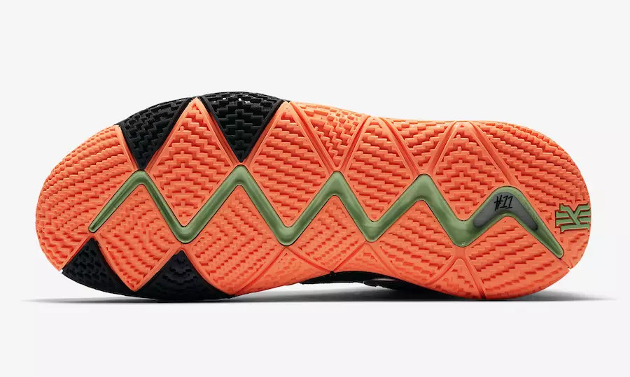 Nike Kyrie 4 Sort Sølv Orange 943806-010 Udgivelsesdato