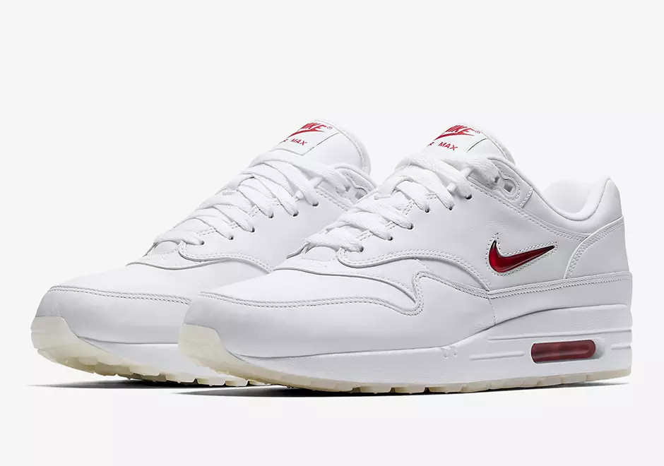 Nike Air Max 1 Premium SC Jewel ақ қызыл түсті шығарылым күні