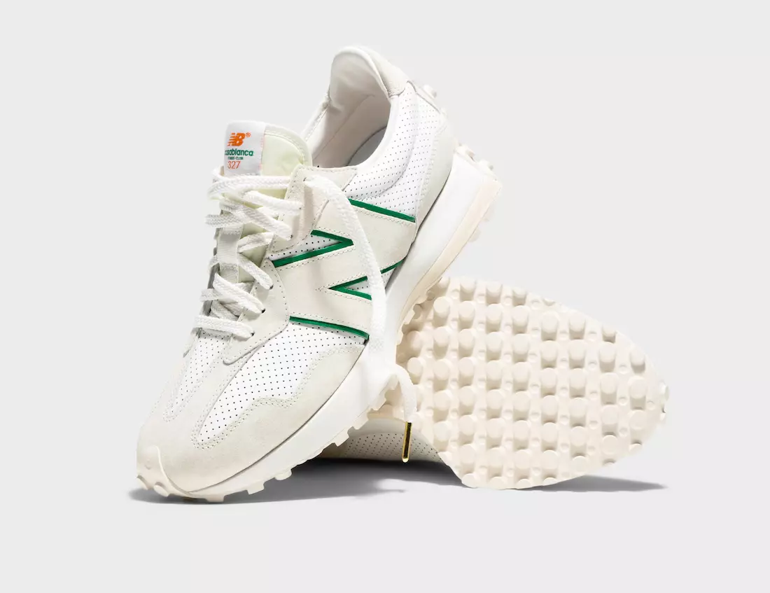 Casablanca x New Balance 327 White Data Release