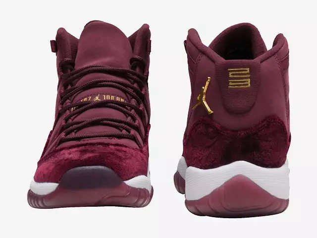 Πίσω τακούνι Air Jordan 11 GS Red Velvet Night Maroon