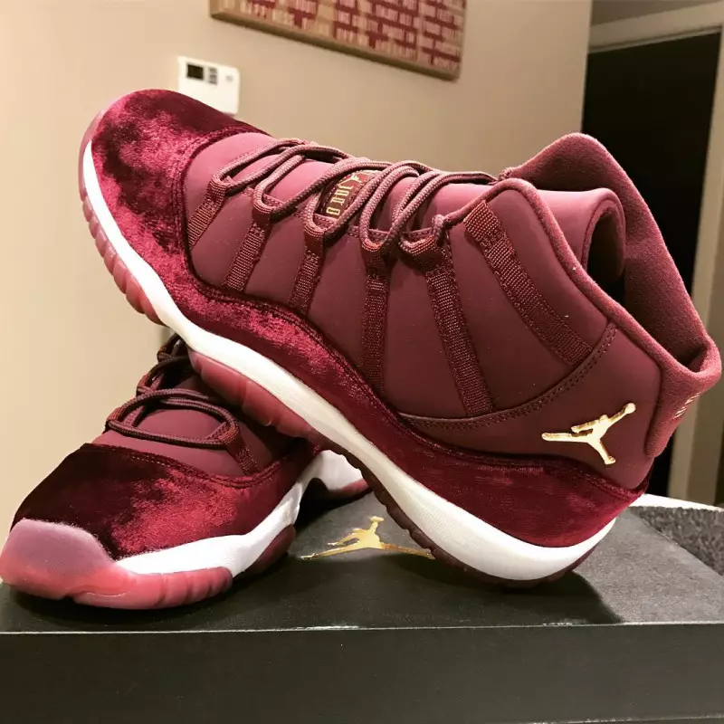 تاريخ إصدار Air Jordan 11 Velvet Night Maroon