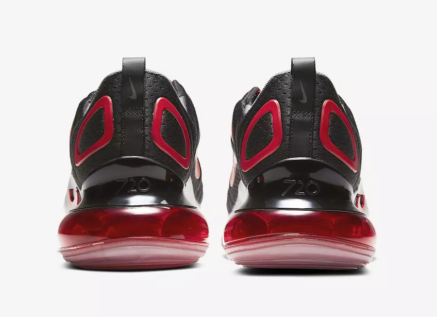 Nike Air Max 720 Black Red CN9833-001 تاريخ الإصدار