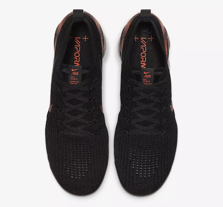 Nike Air VaporMax 3.0 Black Total Orange CU1926-001 Útgáfudagur