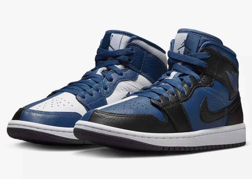 Air Jordan 1 Mid Split Sinine Must Valge DR0501-401 Väljalaskekuupäev