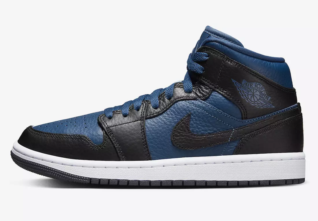 Air Jordan 1 Mid Split Blå Sort Hvid DR0501-401 Udgivelsesdato