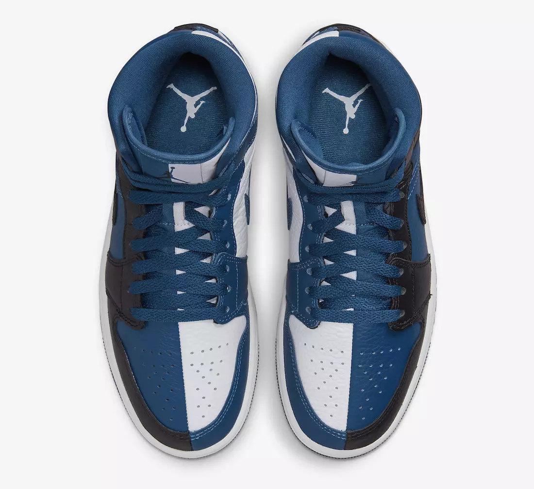 Air Jordan 1 Mid Split Blue Black White DR0501-401 Թողարկման ամսաթիվ