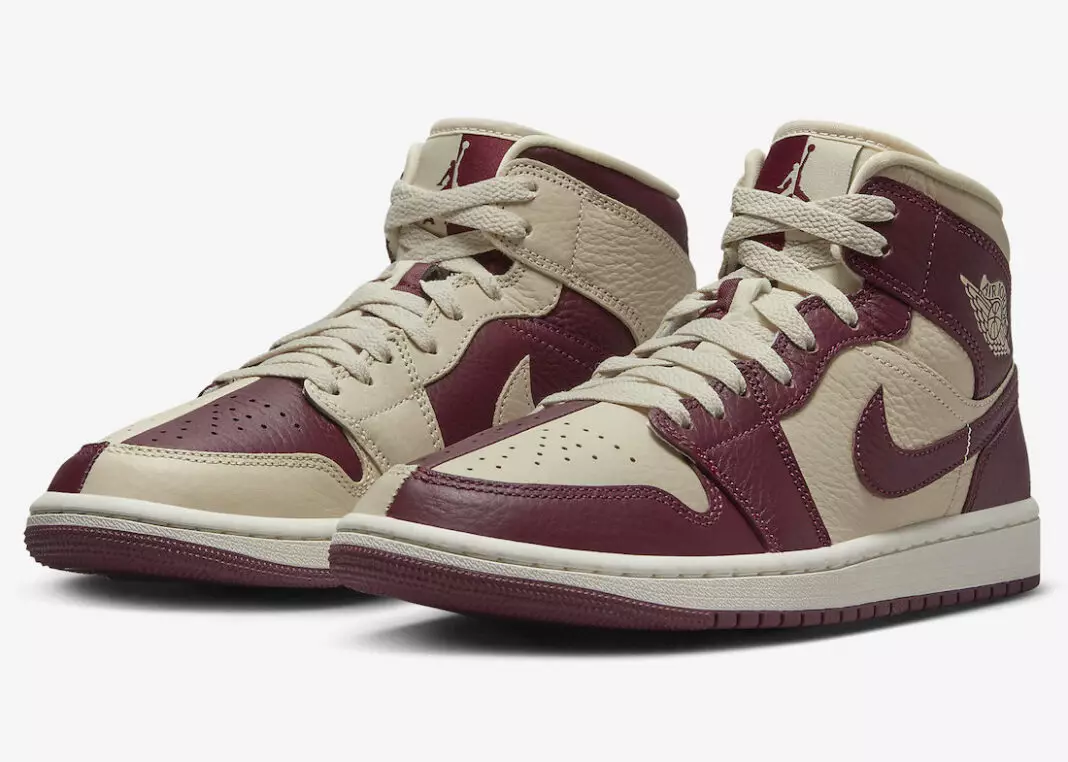 تاریخ انتشار Air Jordan 1 Mid Split Beach Cherrywood DR0501-200