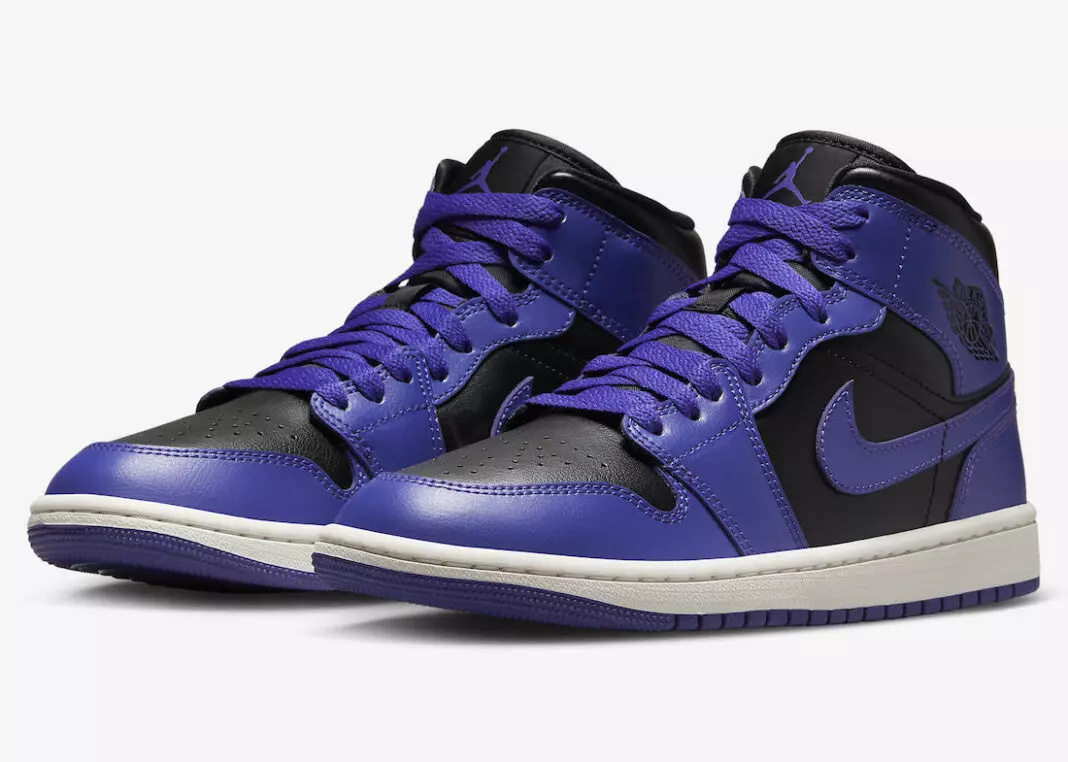 Air Jordan 1 Mid Purple Black BQ6472-051 Útgáfudagur