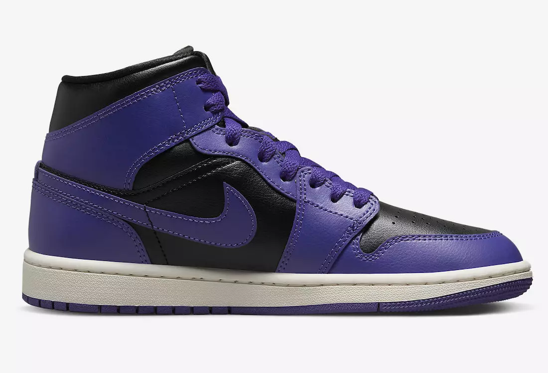 Air Jordan 1 Mid Purple Black BQ6472-051 Išleidimo data