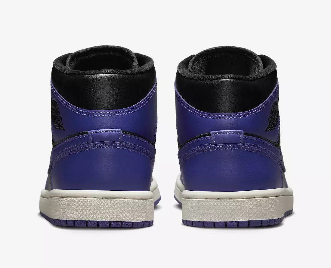 Air Jordan 1 Mid Purple Black BQ6472-051 תאריך יציאה