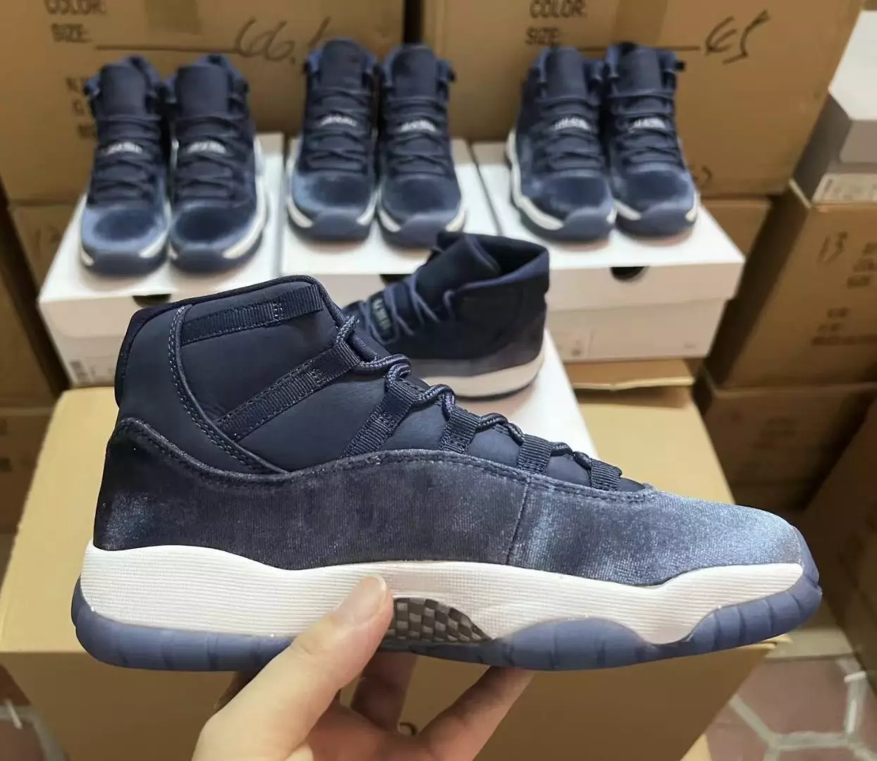 Air Jordan 11 Velvet Midnight Navy AR0715-441 Tarikh Tayangan