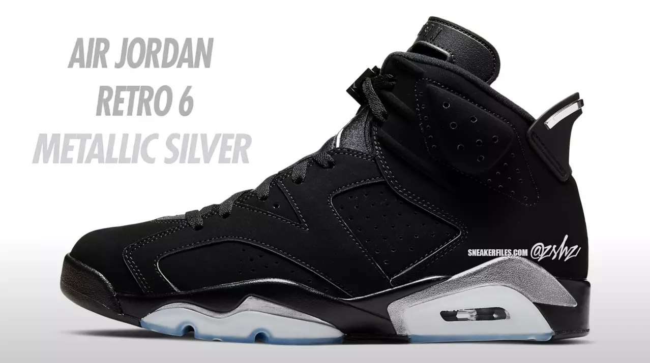 Air Jordan 6 Metallic Silver 2022