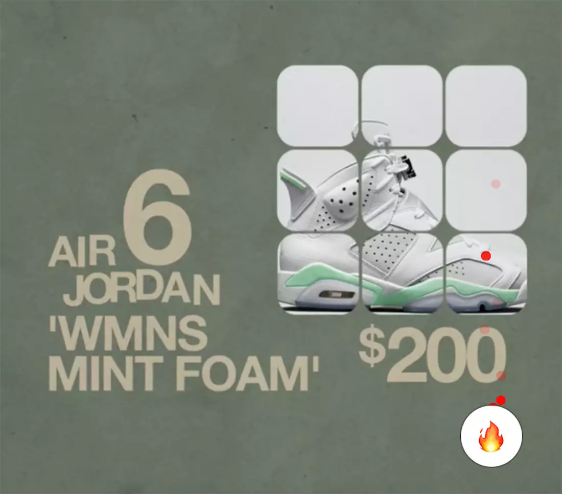 תאריך שחרור Air Jordan 6 Mint Foam