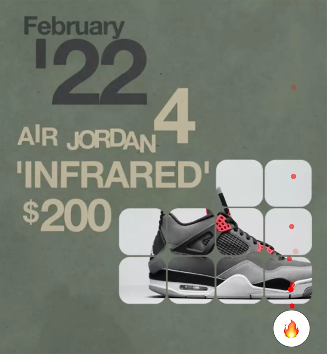 Data di rilascio di Air Jordan 4 a infrarossi