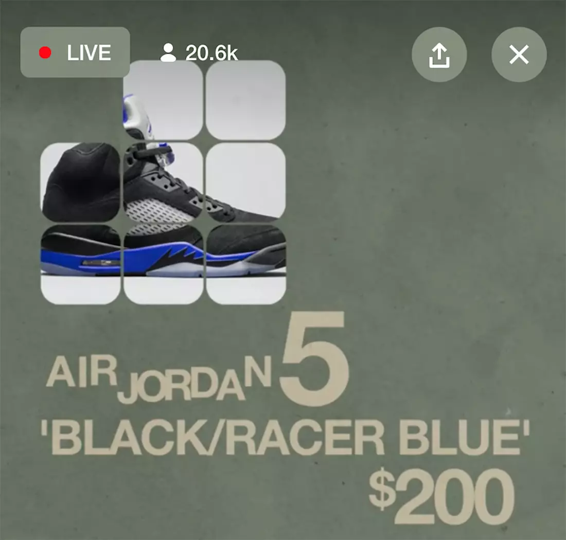 Air Jordan 5 Negro Racer Azul Fecha de lanzamiento