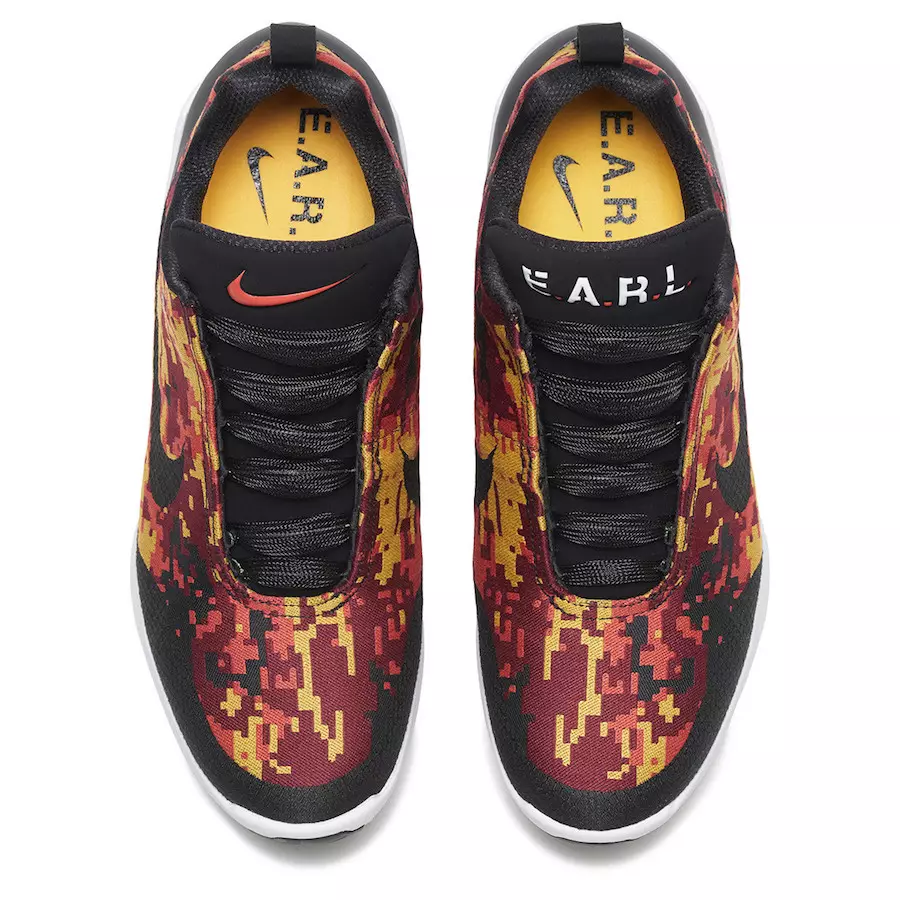 Nike HyperAdapt Digi Camo Zwart Team Rood Habanero