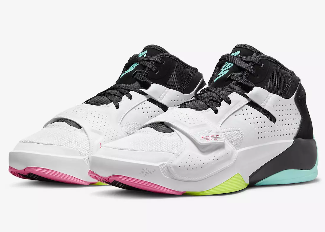 Jordan Zion 2 White Volt Black Dynamic Turquoise DM0858-107 Data di rilascio