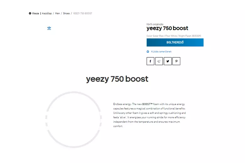 אַדידאַס Yeezy 750 בוסט זונ רויט