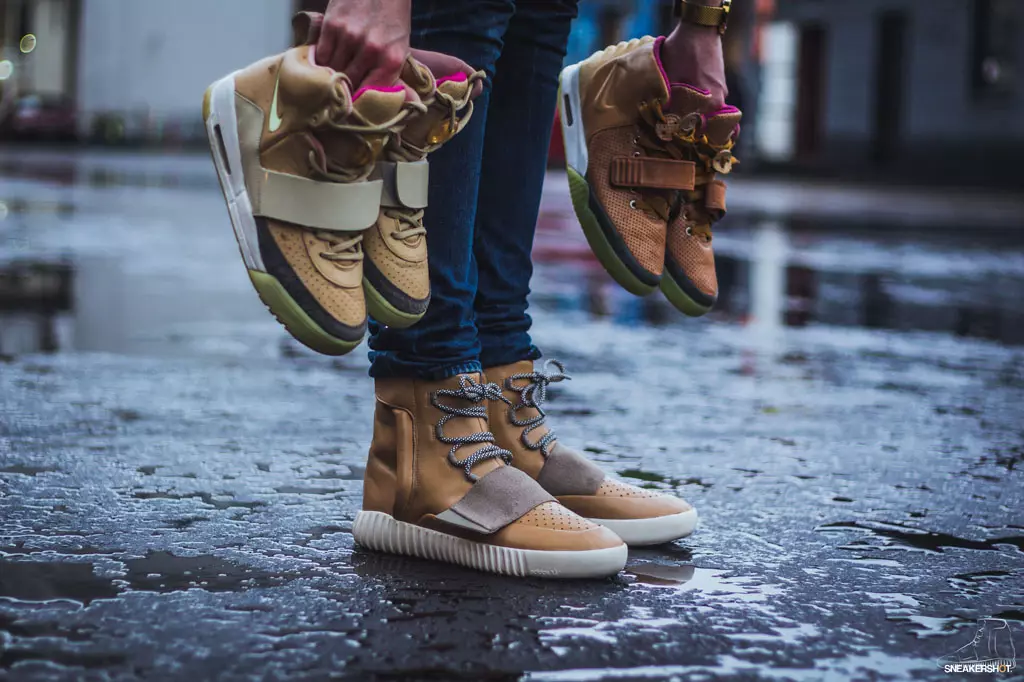 adidas Yeezy 750 Boost Tan Net Custom