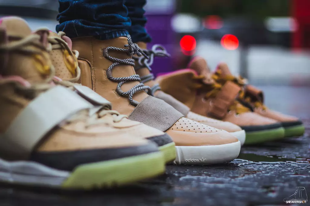 Adidas Yeezy 750 Boost Net Tan Custom