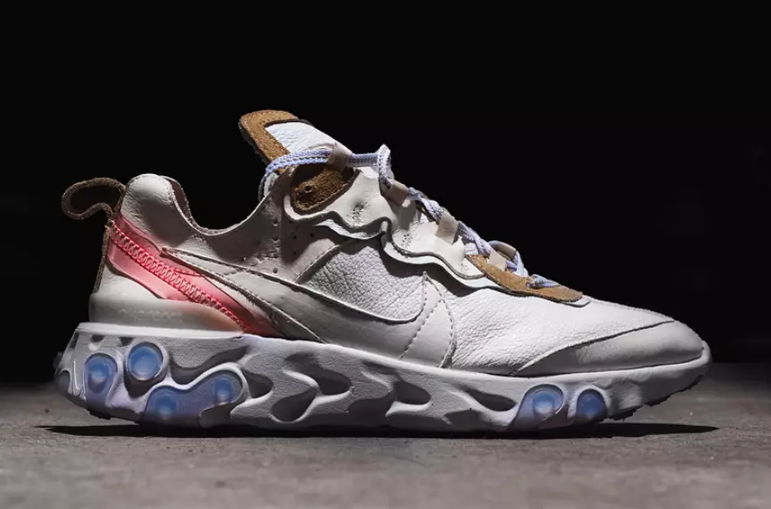 Como o Nike React Element 87 fica com cabedal de couro 26682_1