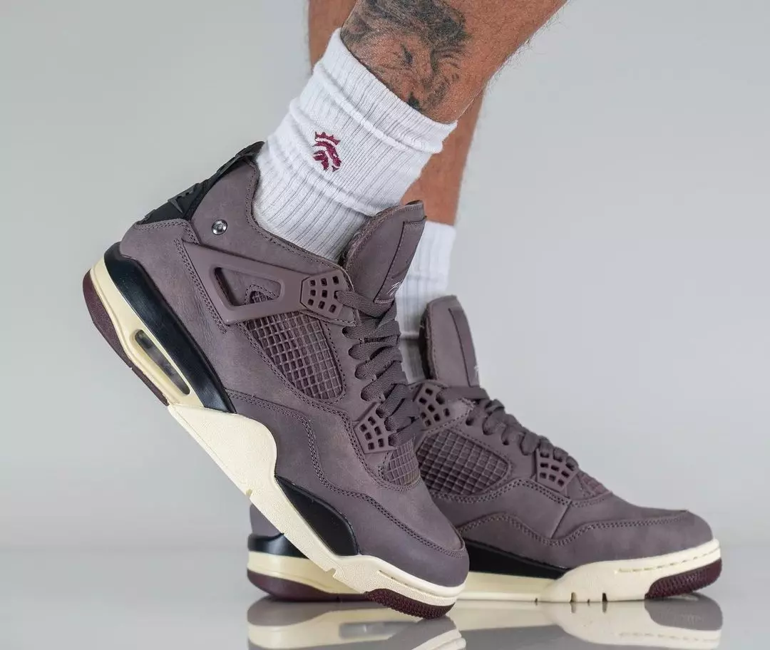 A Ma Maniere Air Jordan 4 Violet Ore DV6773-220 izlaišanas datums uz kājām