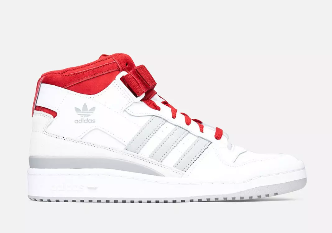 adidas Forum Mid White Grey Red FY6819 Udgivelsesdato