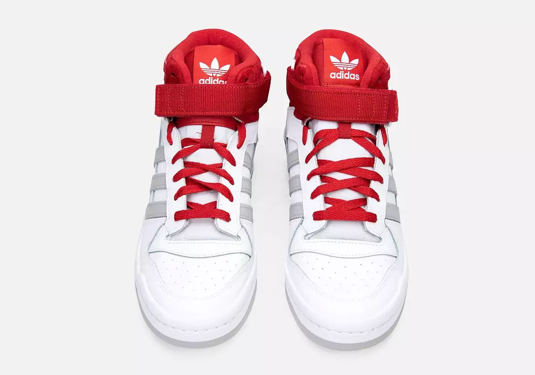 adidas Forum Mid White Grey Red FY6819 Udgivelsesdato