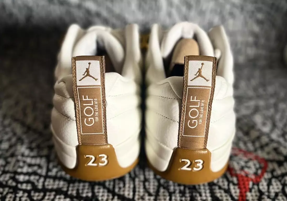 Air Jordan 12 Low Golf White Tan Release Datum